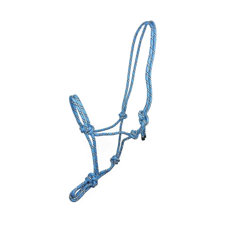 Недоуздок York Spirit веревочный голубой Full