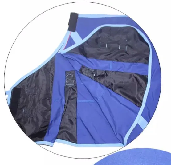 Попона, хлопковая, темно-синий, 145 см