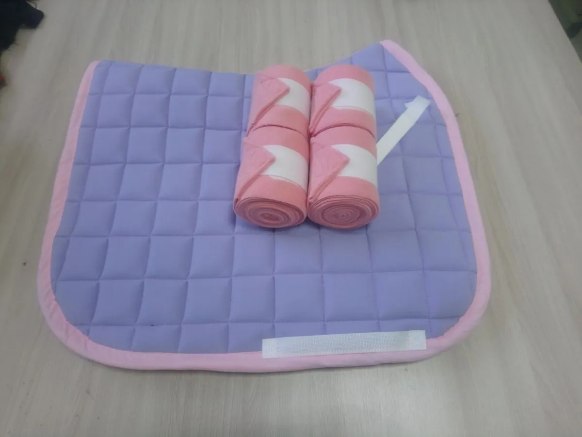 Комплект вальтрап и бинты, цвет Сиреневый/Розовый