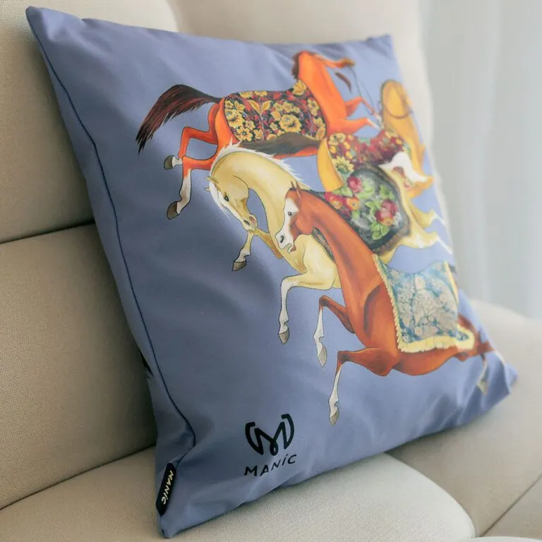 Подушка декоративная Синяя, MANIC