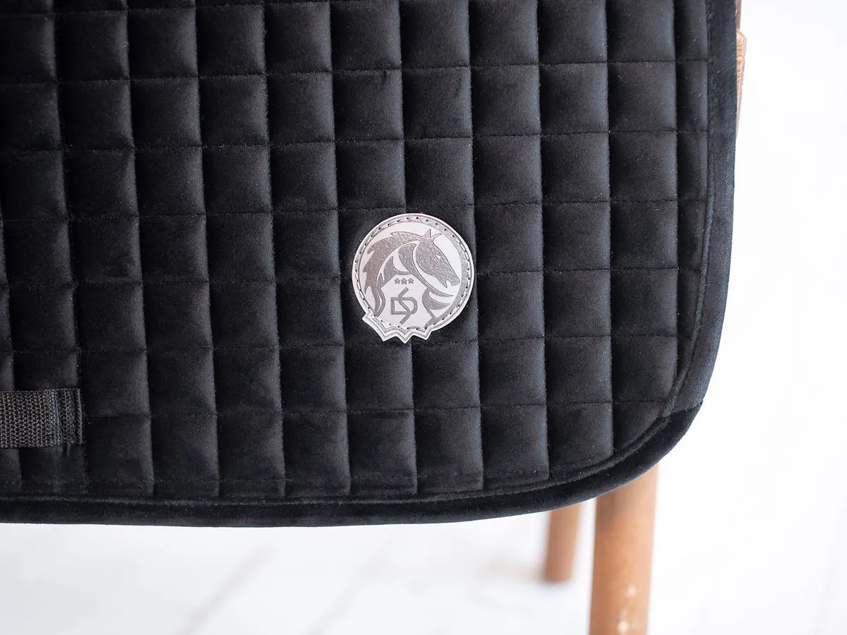 Вальтрап  велюровый конкурный черный