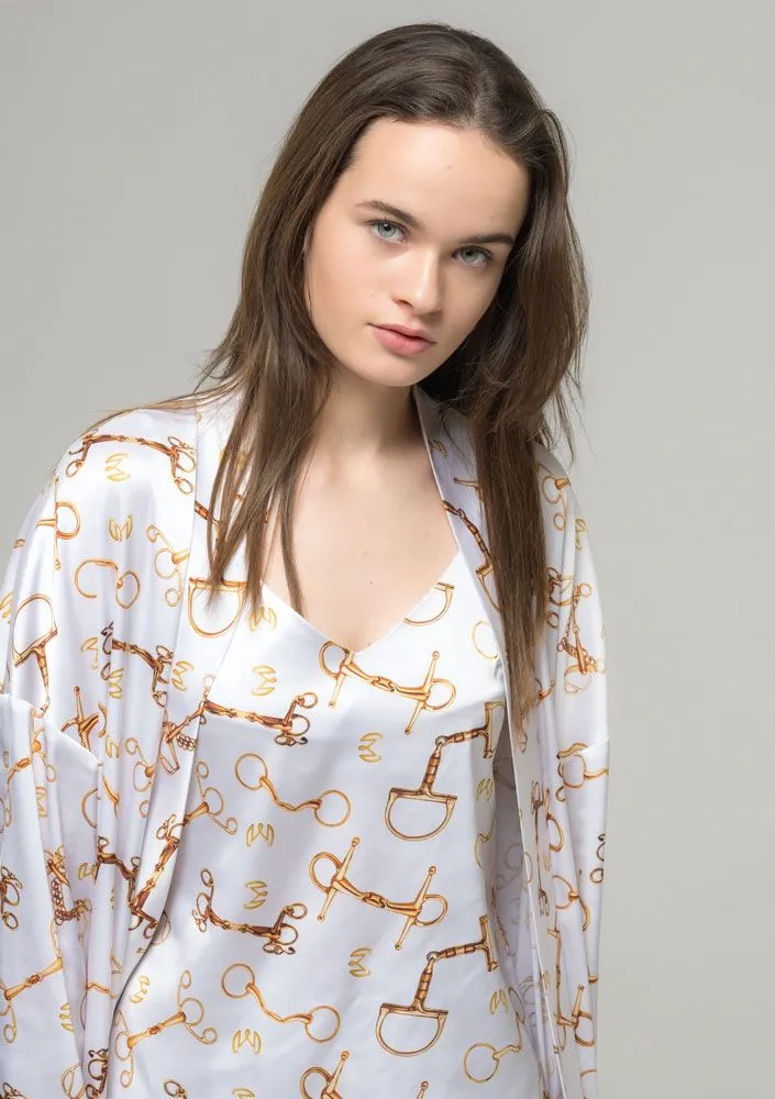 Халат женский Manic, принт светлый трензель, размер M-XXL