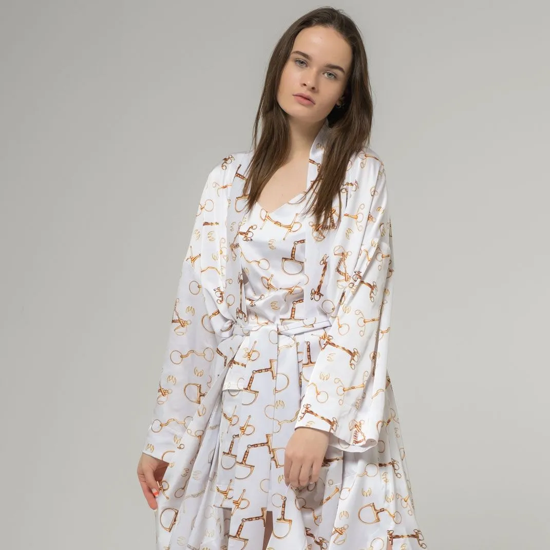 Халат женский Manic, принт светлый трензель, размер XS-M