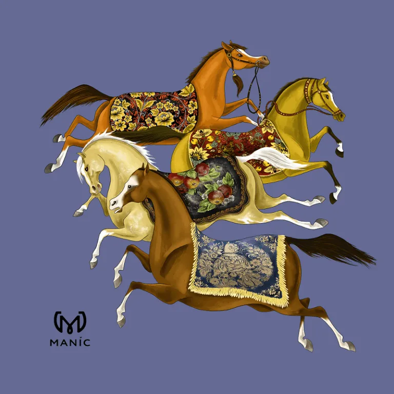 Подушка декоративная Синяя, MANIC