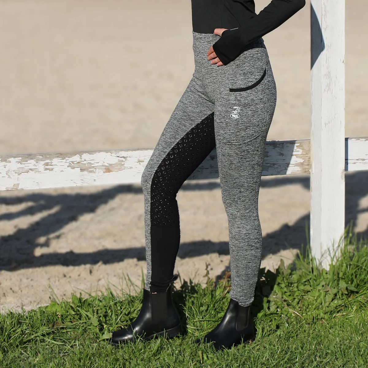 Бриджи York Nord утеплённые с полной силиконовой леей серые 36