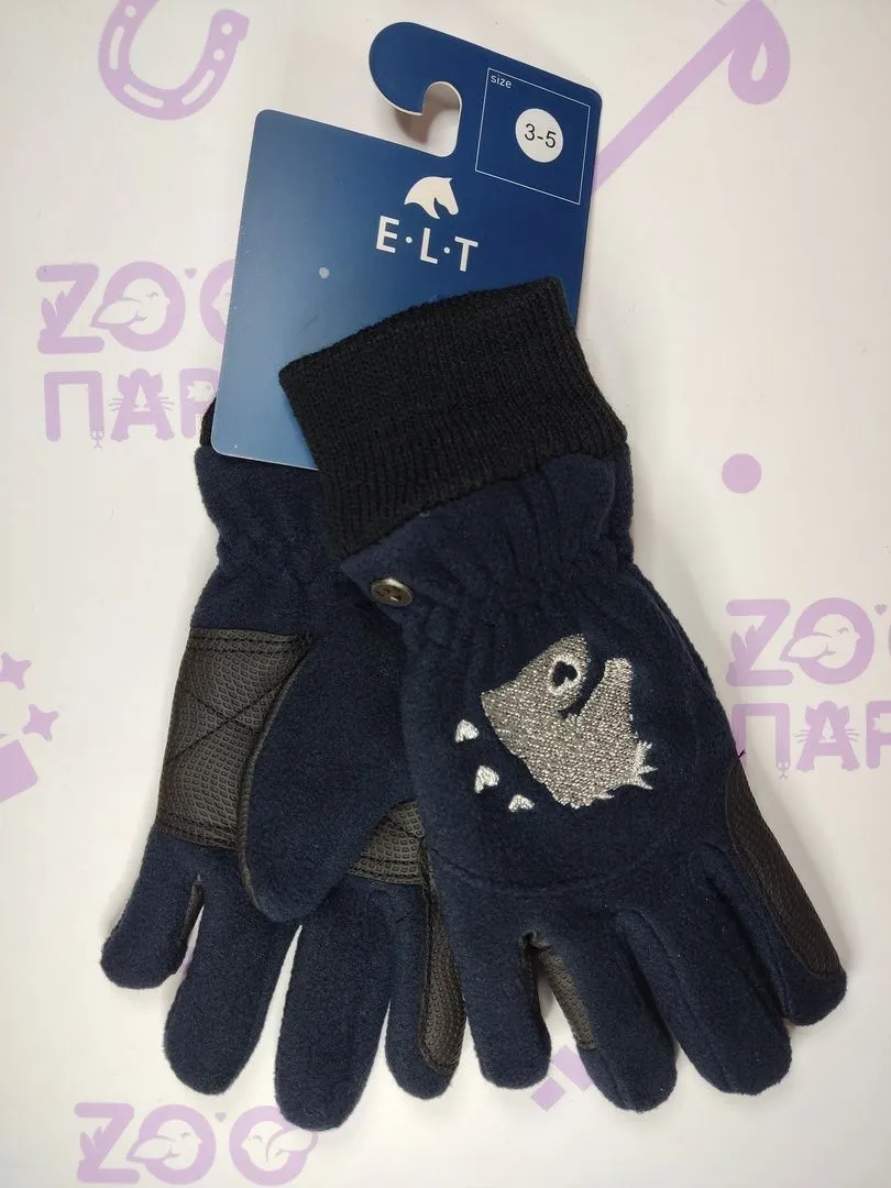 Зимние детские перчатки на флисе, 3-5 лет
