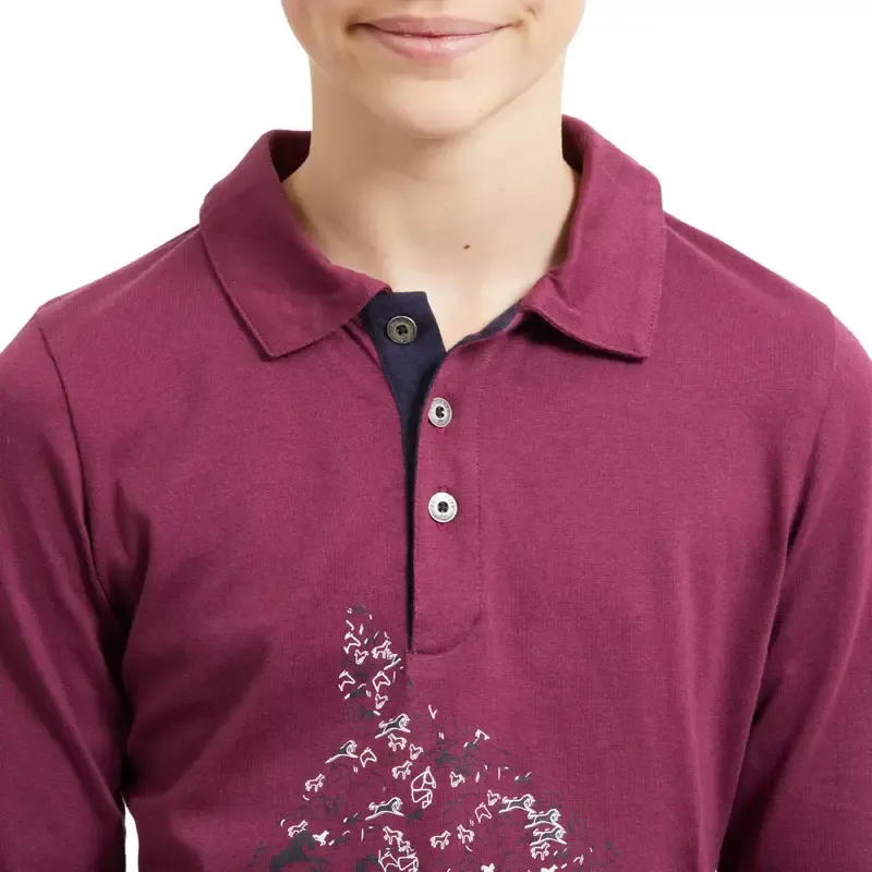 Поло с длинным рукавом