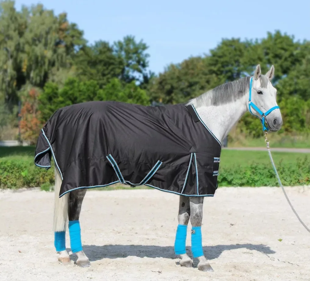 Попона HE Aristo зимняя/дождевая/50 гр черная 145 см