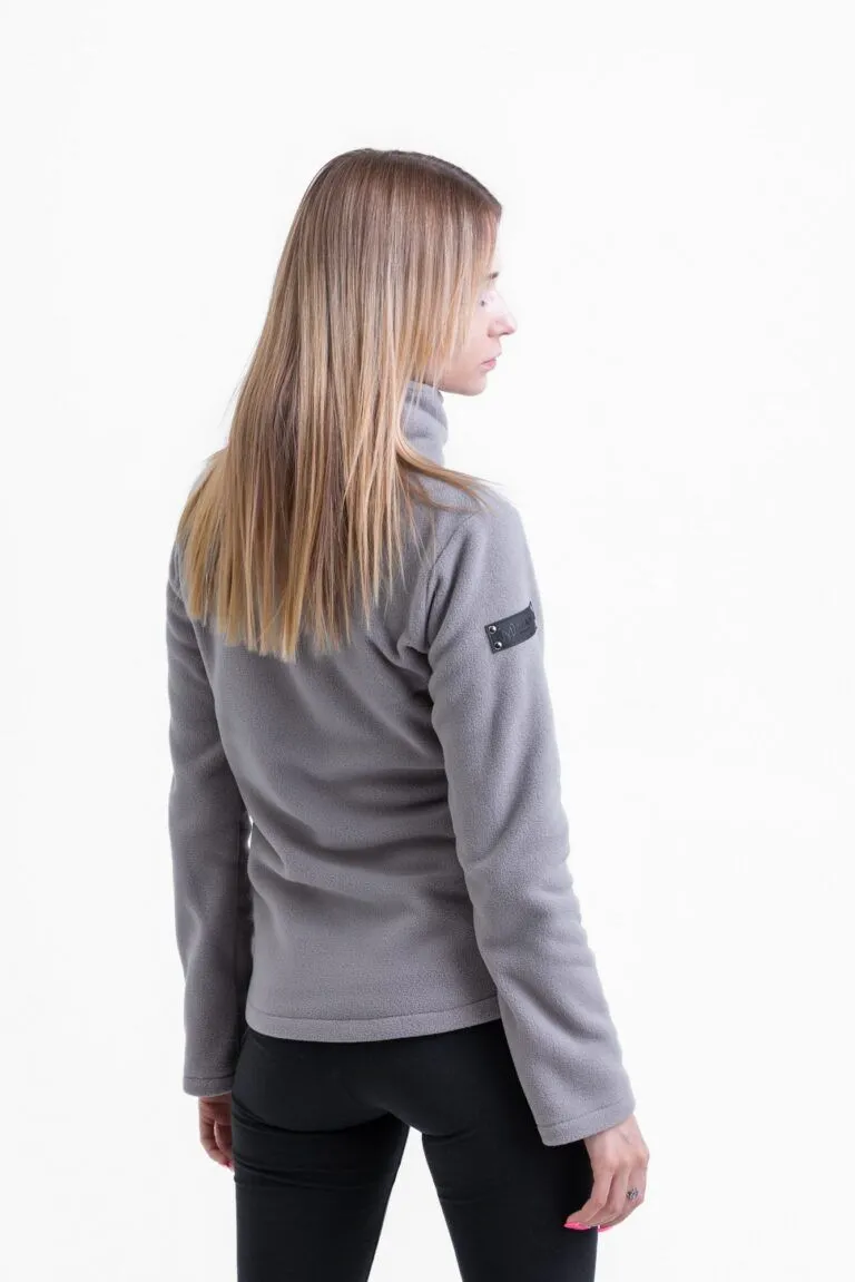 Кофта флисовая женская Manic Skin Logo, Серая, размер 40