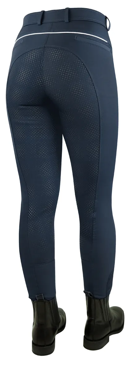 Бриджи York Carina с полной силиконовой леей 34 темно-синие