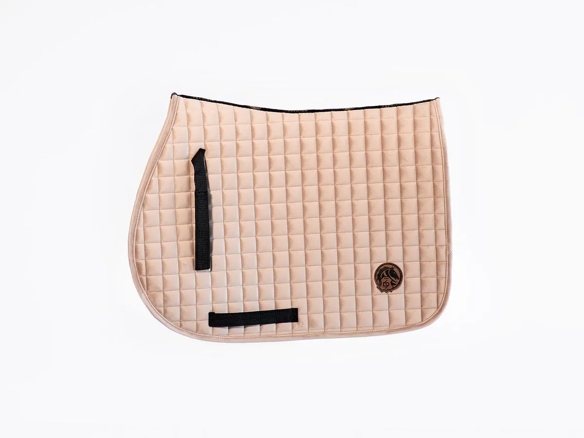 Вальтрап велюровый конкурный пудровый