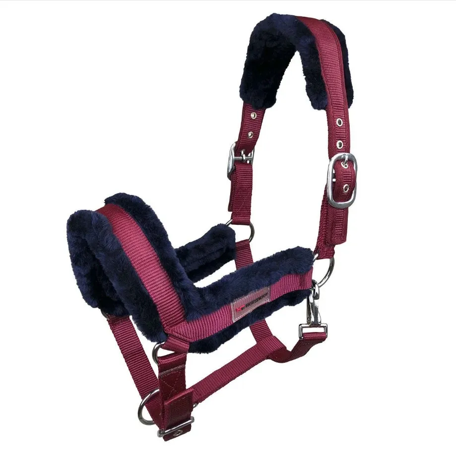 Недоуздок Horsenjoy Royal бордово-синий Cob