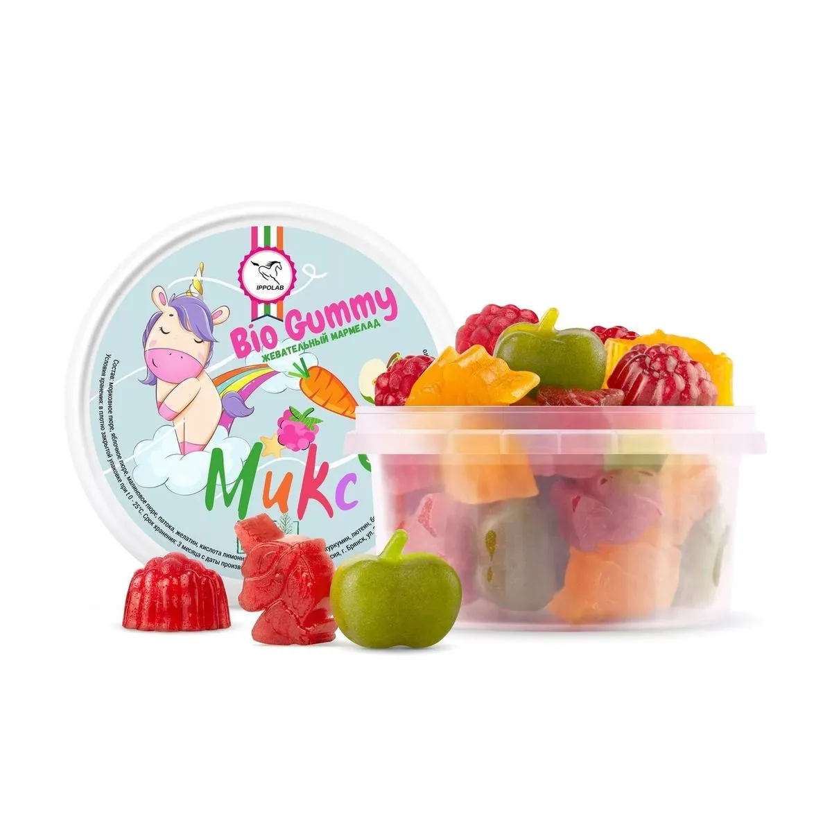 Мармелад Ассорти Bio Gummy 300г