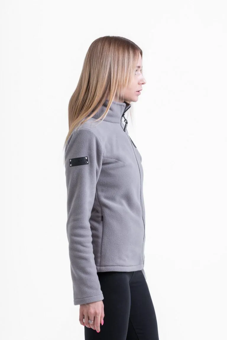 Кофта флисовая женская Manic Skin Logo, Серая, размер 44