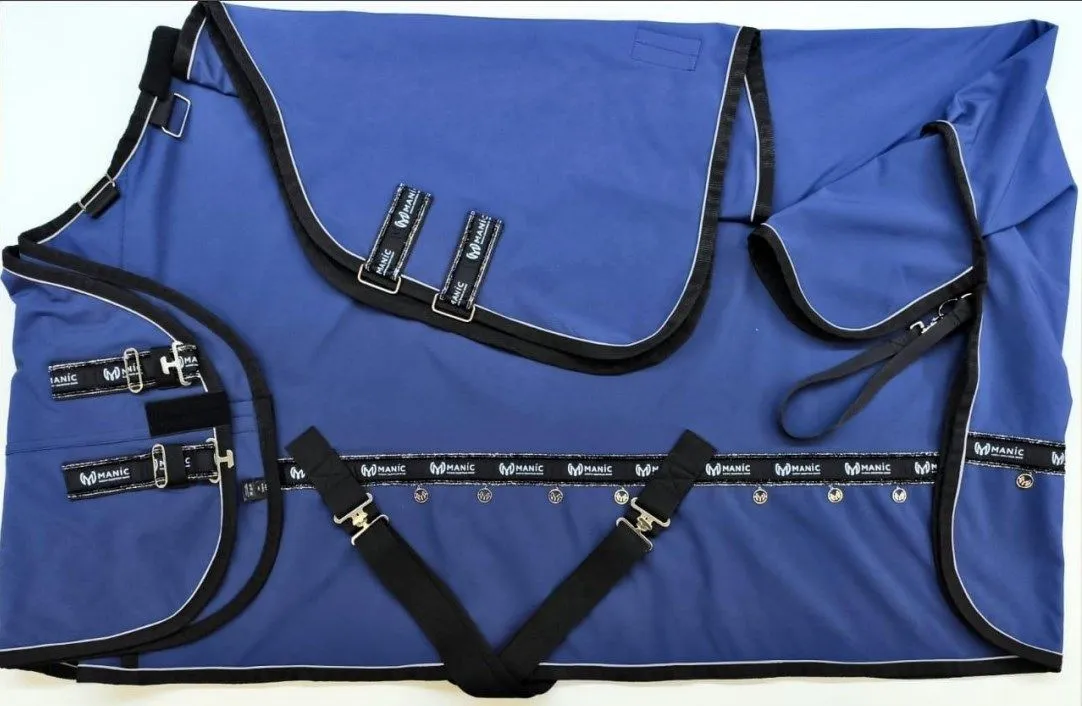 Попона SoftShell CHANEL прогулочная с капором, Синяя, размер 165