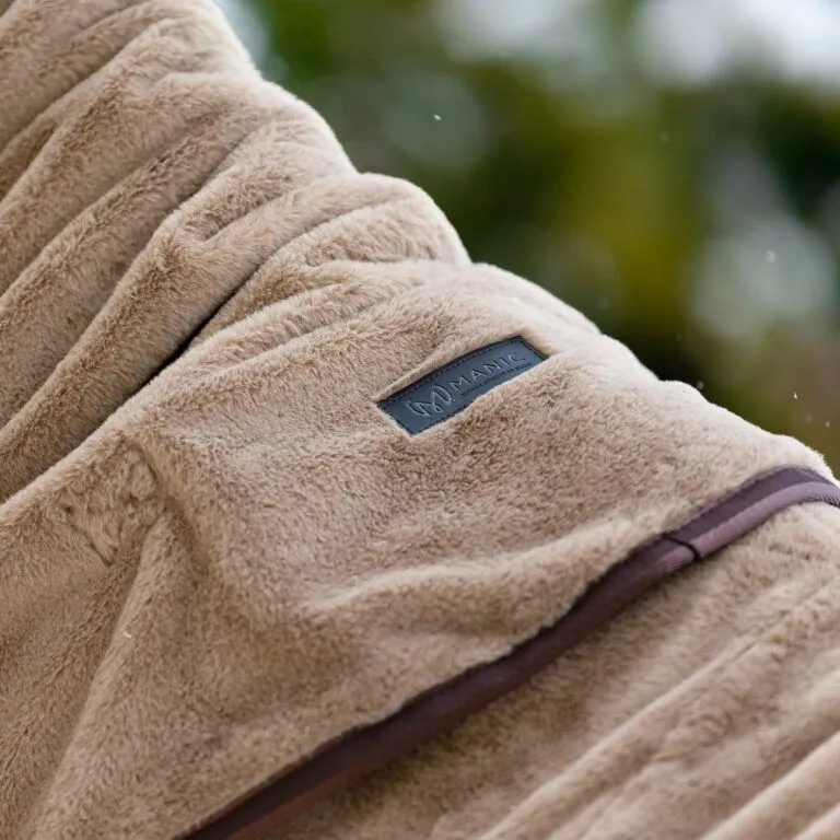 Попона меховая Teddy MANIC, Бежевая, размер 165