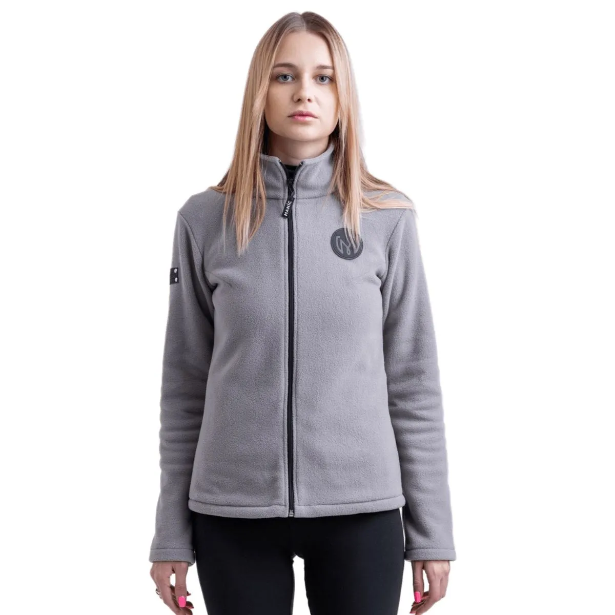 Кофта флисовая женская Manic Skin Logo, Серая, размер 42