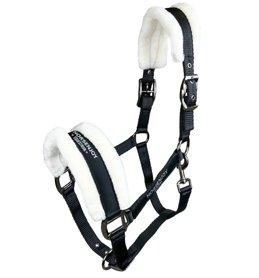 Недоуздок HE Chantal черный Cob