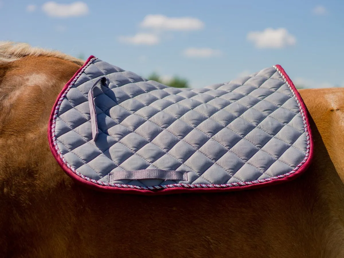 Вальтрап конкурный с бордовой окантовкой (серый)