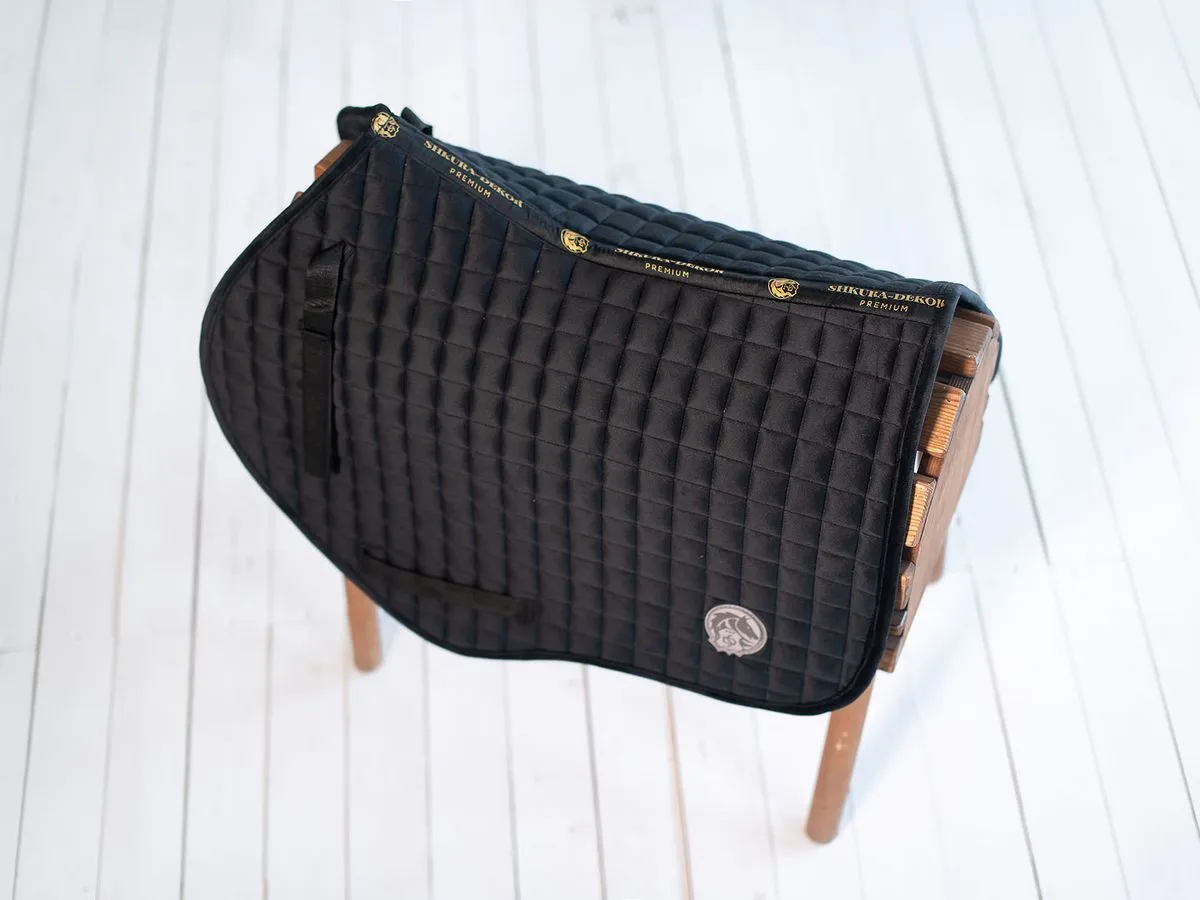 Вальтрап  велюровый фигурный черный