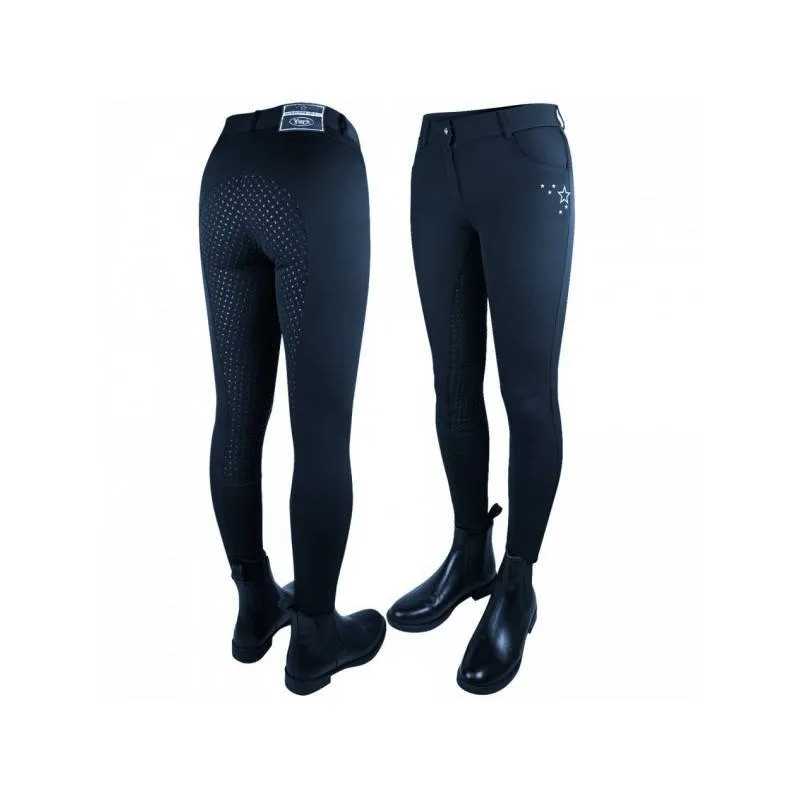 Бриджи York Equi Star с полной силиконовой леёй 34 тёмно-синие