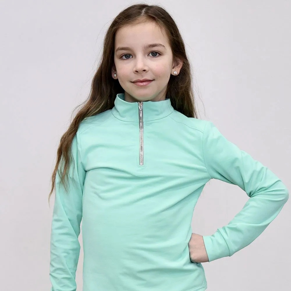 Водолазка детская с молнией MANIC, Мятная, размер 164-152