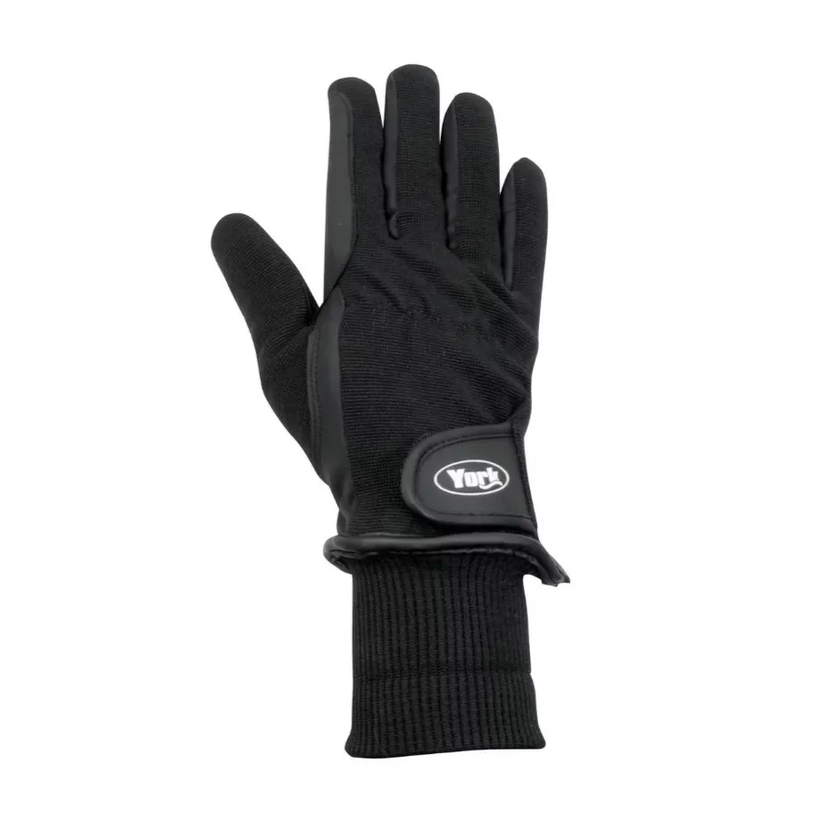 Перчатки York Plus утепленные XS черные
