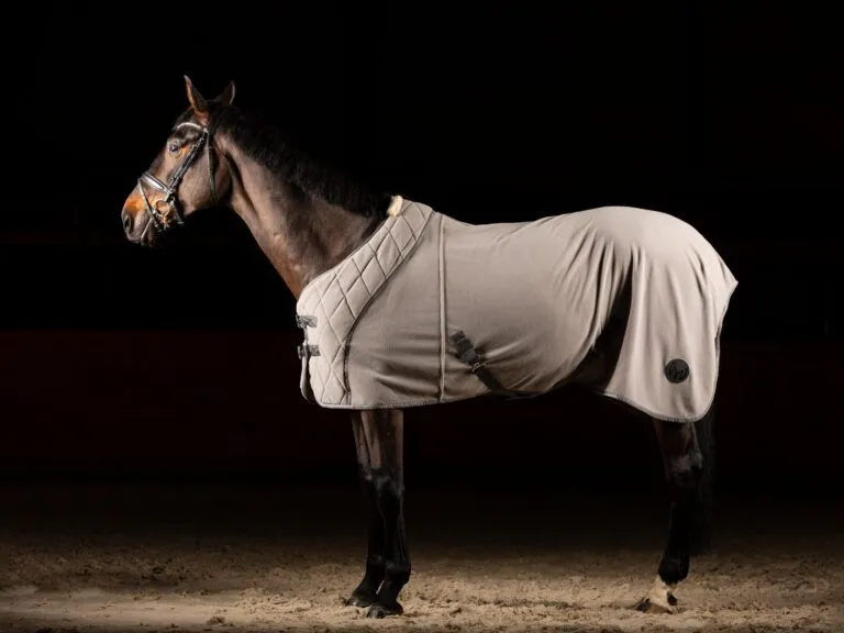 Попона флисовая Skin Logo, Серая, размер 165