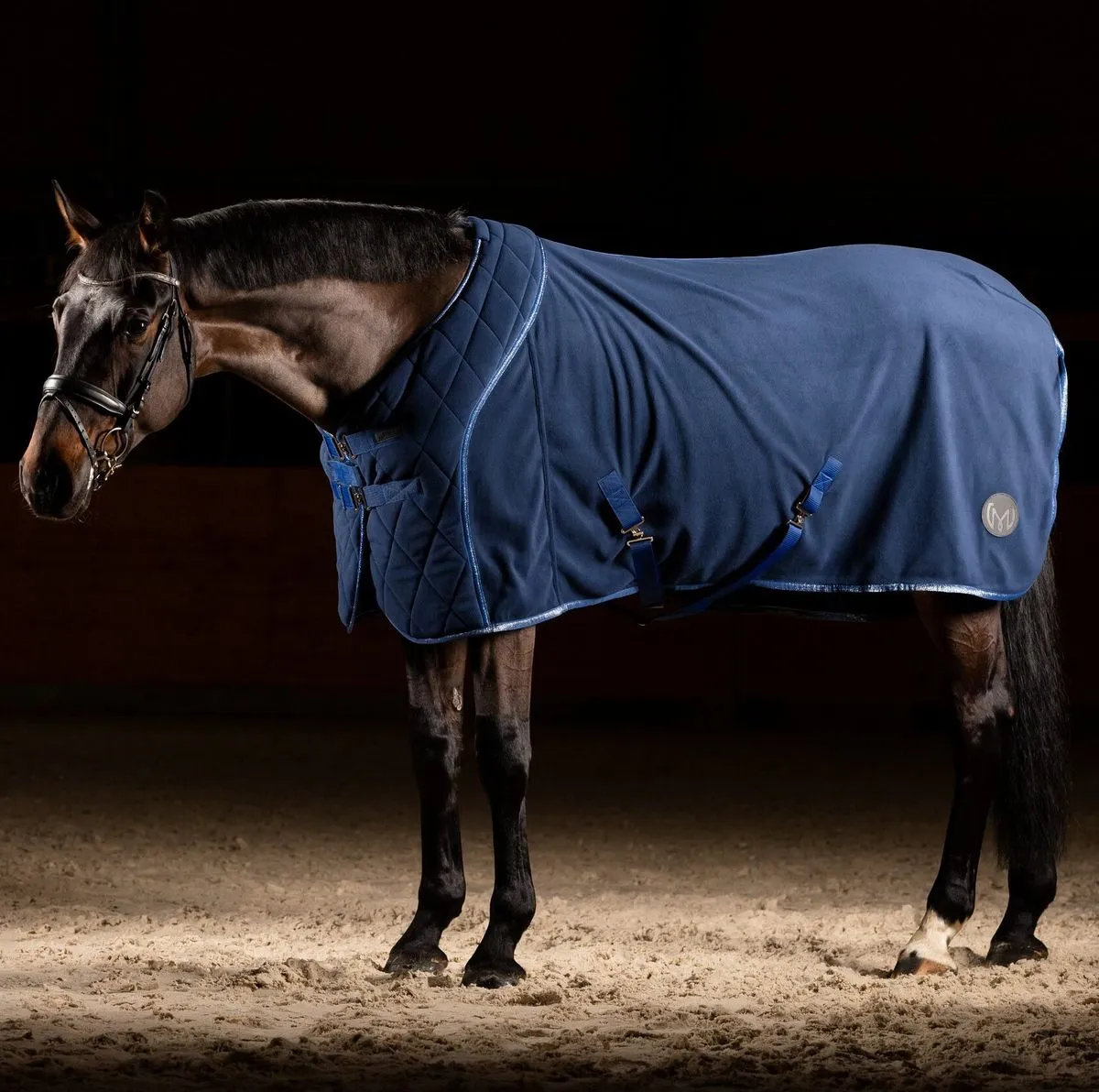 Попона флисовая Skin Logo, Синяя, размер 125