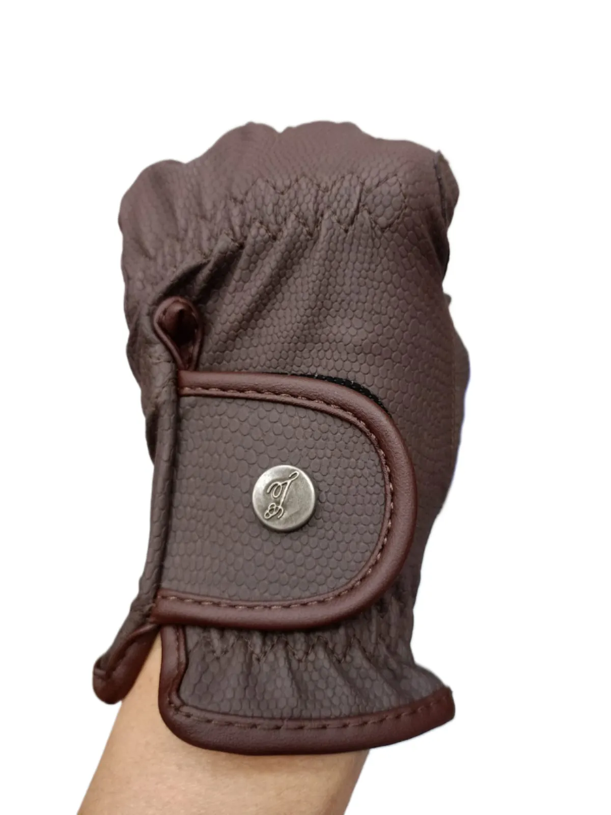 Перчатки для верховой езды "вторая кожа" XS коричневые