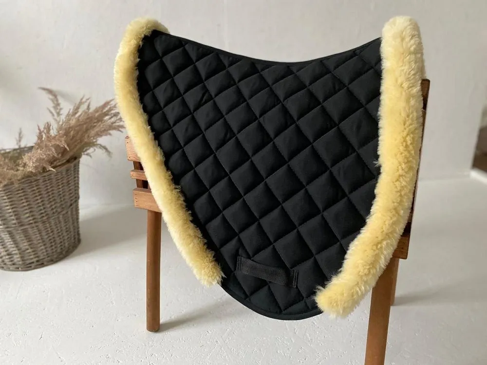 Вальтрап с меховой опушкой (чёрный)