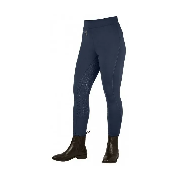 Бриджи York Dynamic с полной силиконовой леёй темно-синие 34