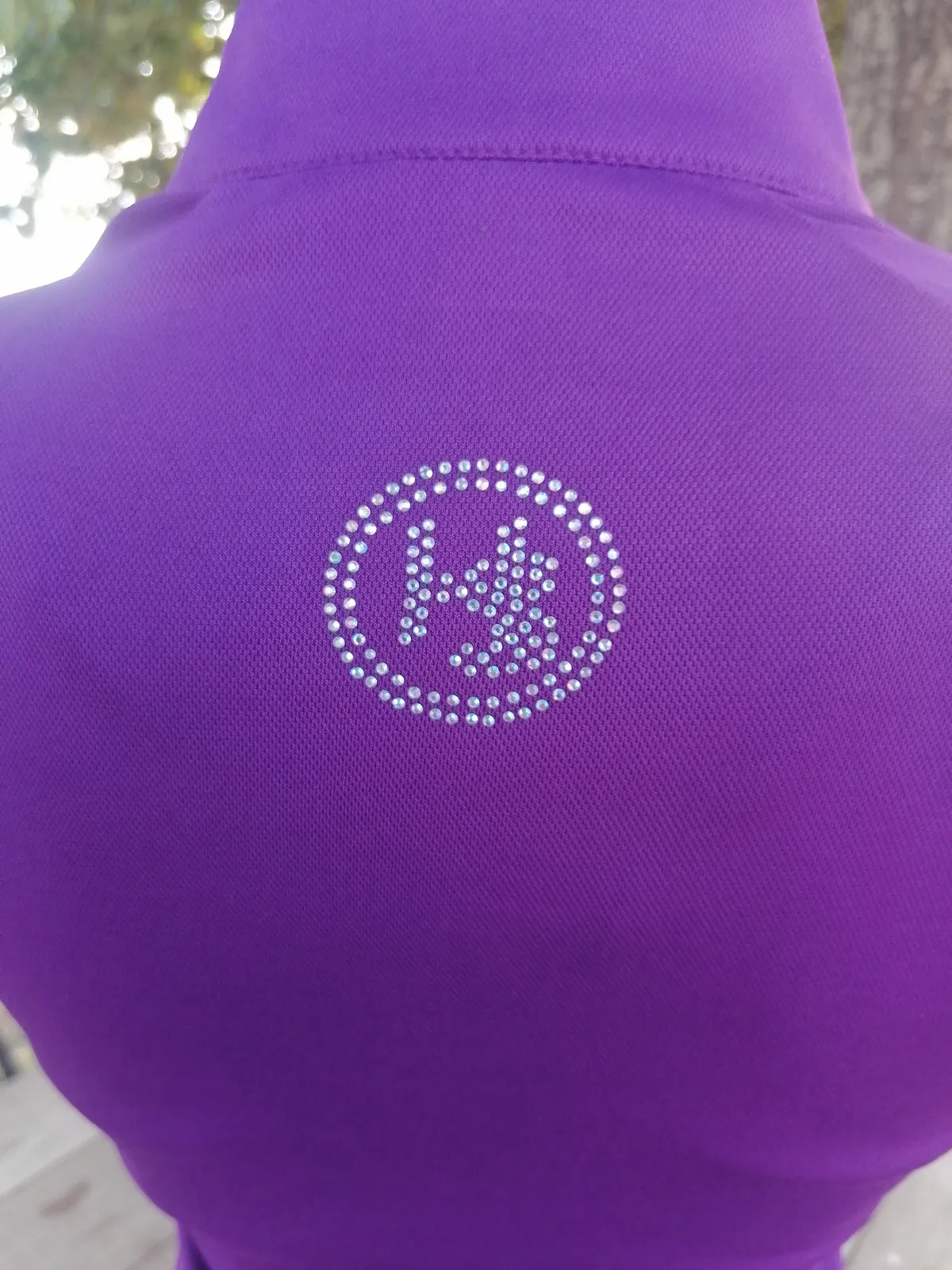 Поло из ложной сетки 