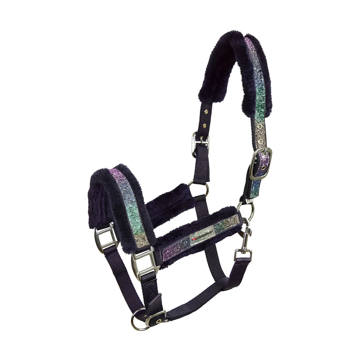 Недоуздок HE Rainbow Brilliant темно-синий Full