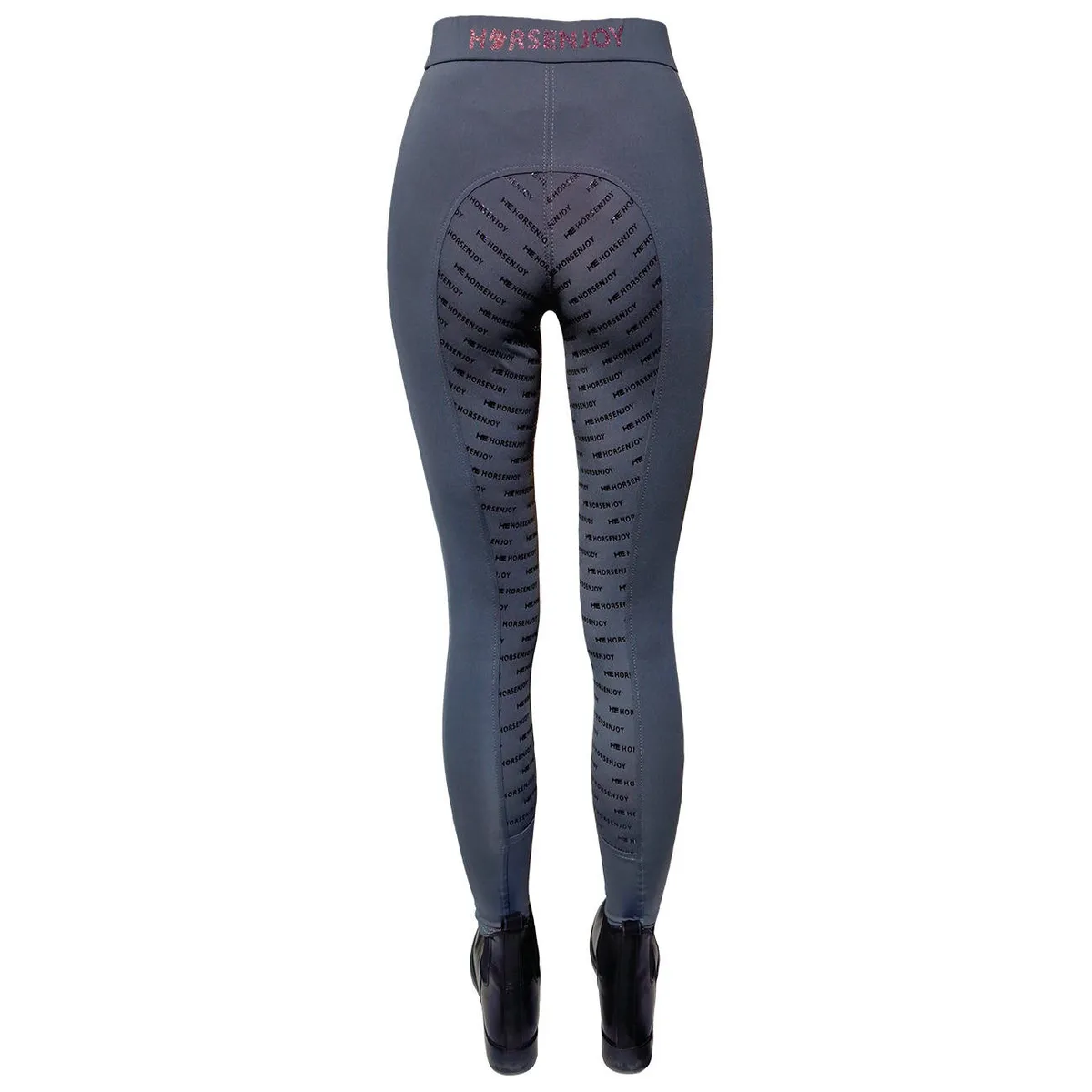 Бриджи HE Destiny с полной силиконовой леей серые с розовым 42