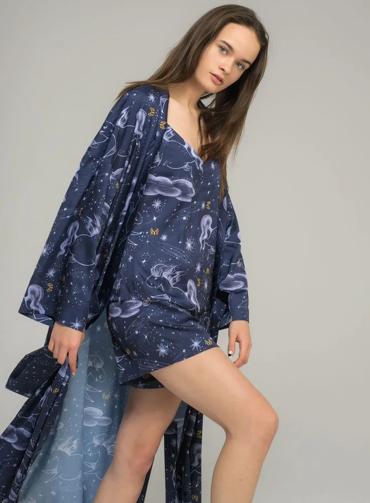 Халат женский Manic, принт пони, размер XS-M