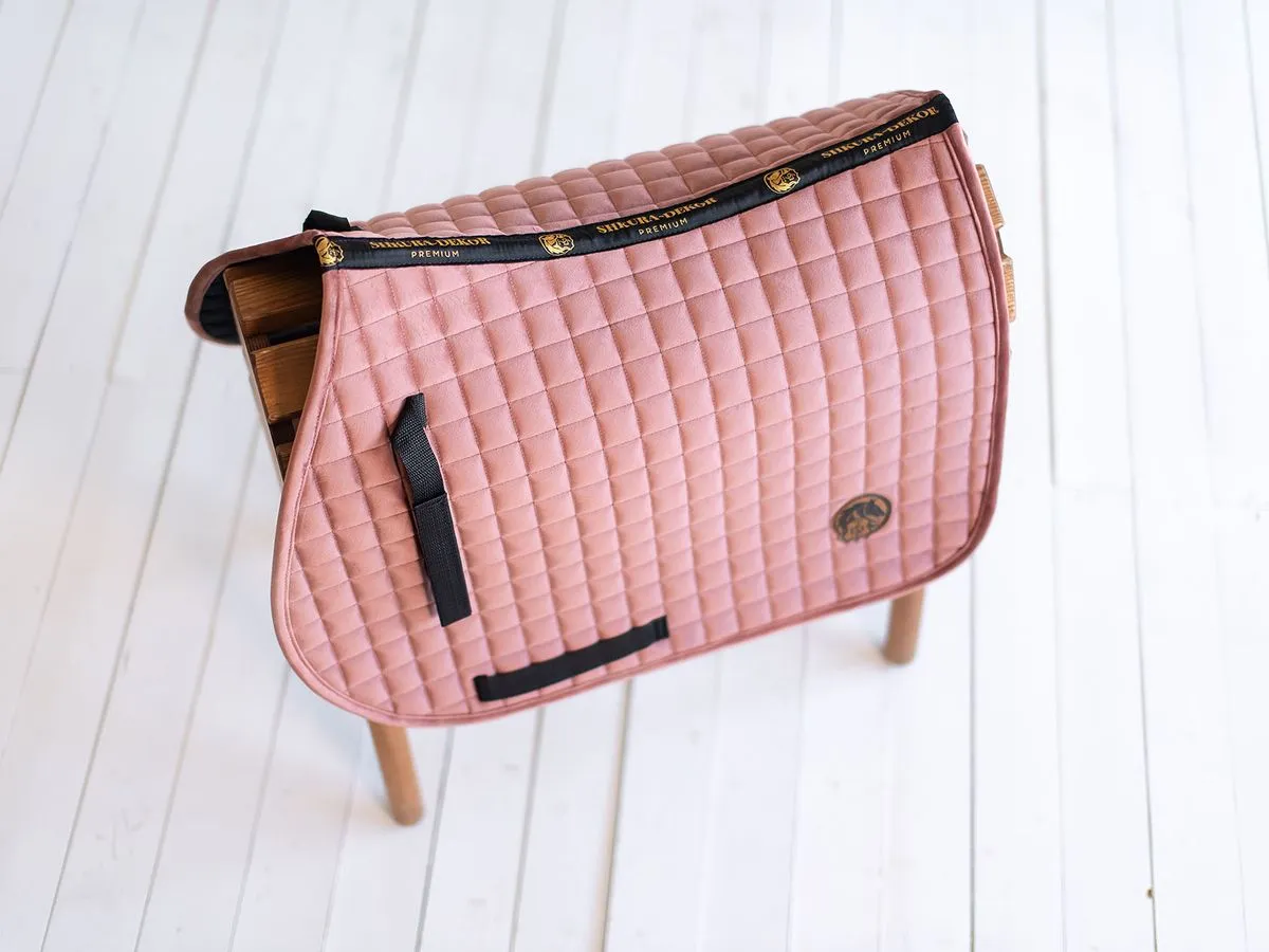 Вальтрап велюровый конкурный пыльно-розовый 