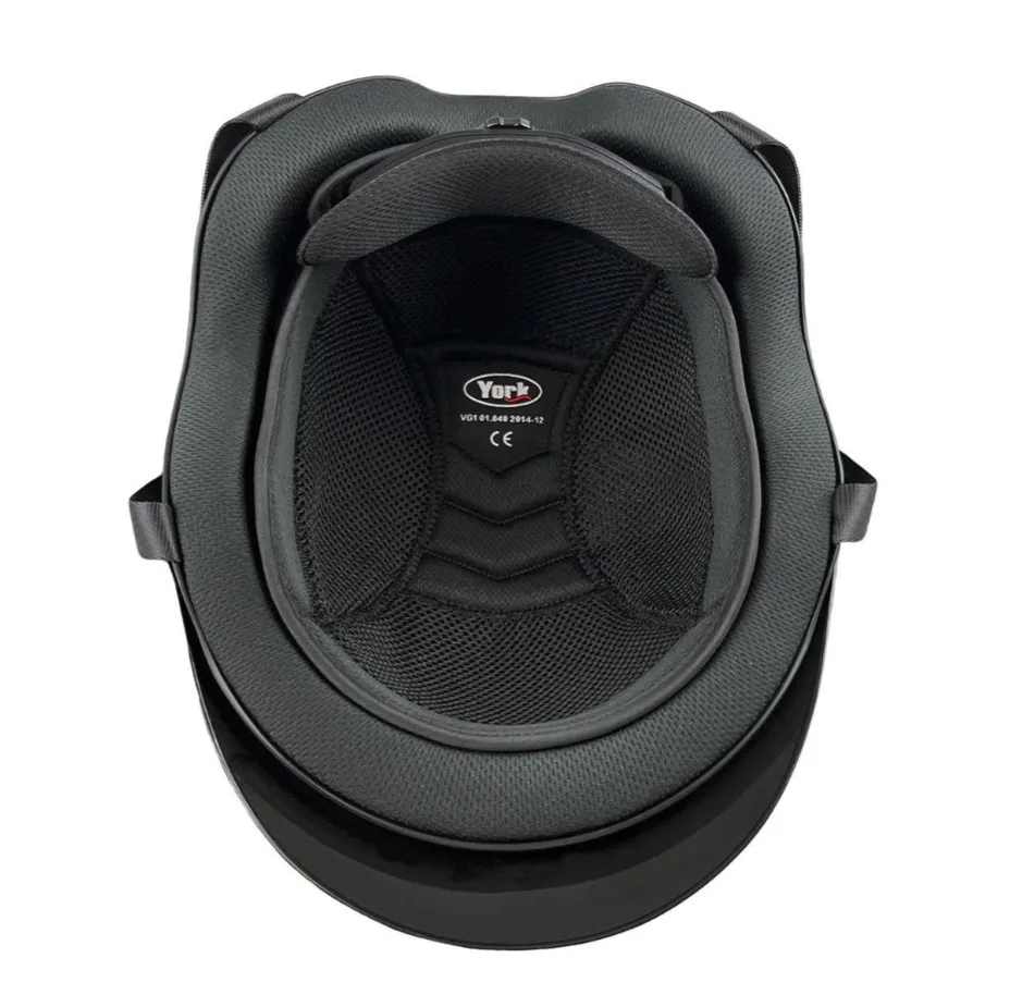 Шлем York Saphire Shiny Black черный L 59-61 см