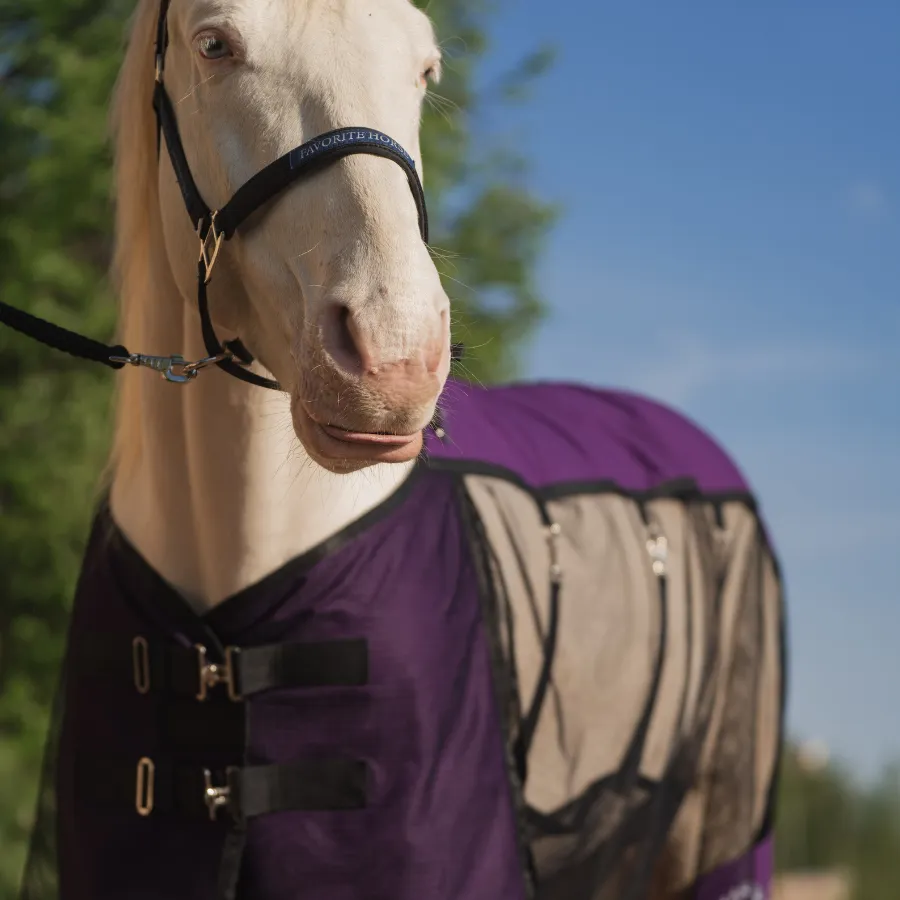 Попона антимоскитная FAVORITE HORSE Ultra-Light (фиолетовая,155)