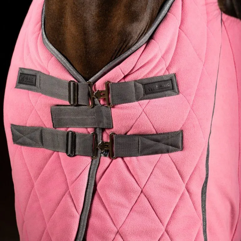 Попона флисовая Skin Logo, Розовая, размер 135