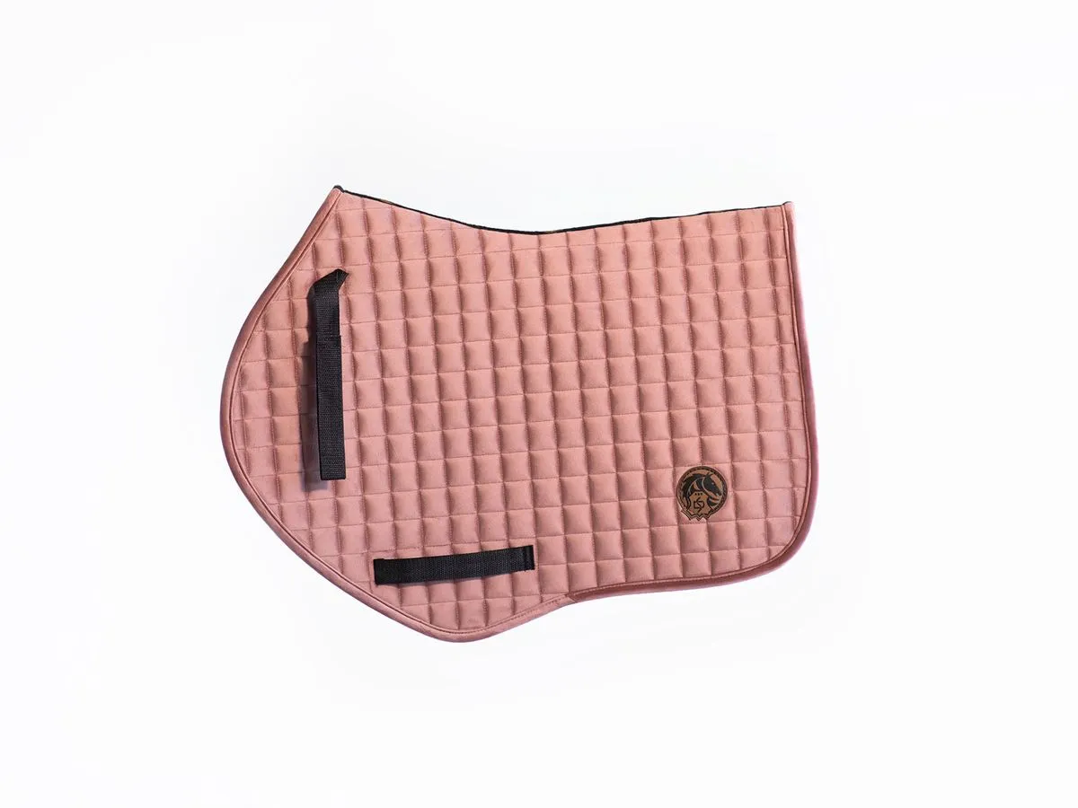 Вальтрап велюровый фигурный пыльно-розовый