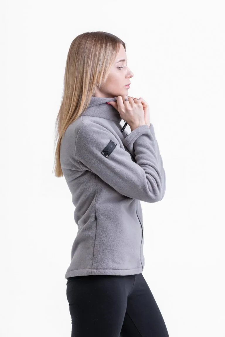 Кофта флисовая женская Manic Skin Logo, Серая, размер 42