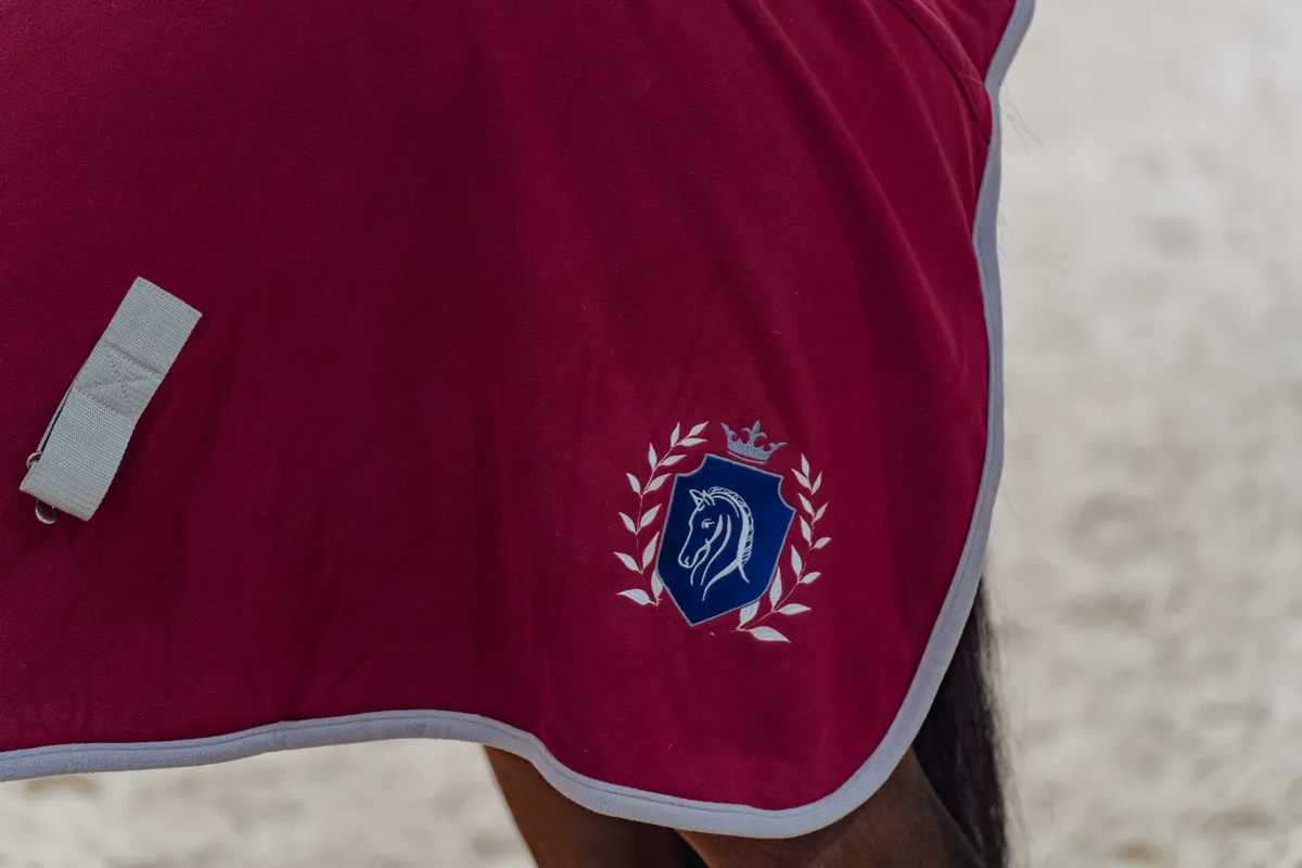 Попона флисовая FAVORITE HORSE Aristocratic (бордовая,155)