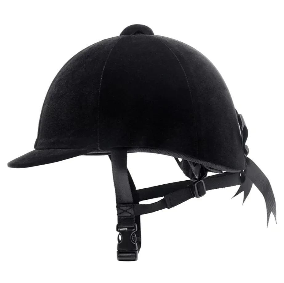 Шлем York бархатный черный ХS 48-52 см