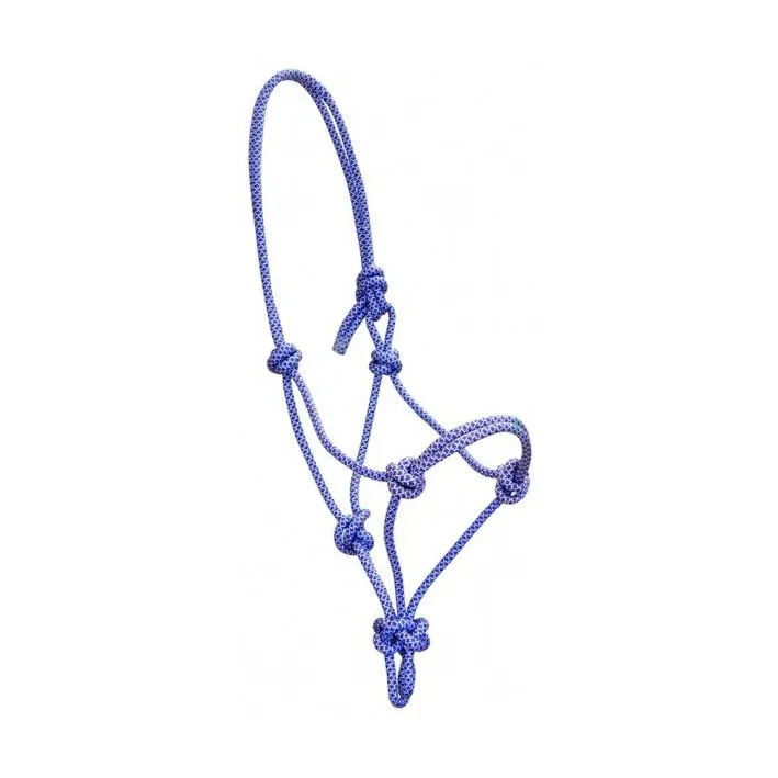 Недоуздок York Siena веревочный синий Full