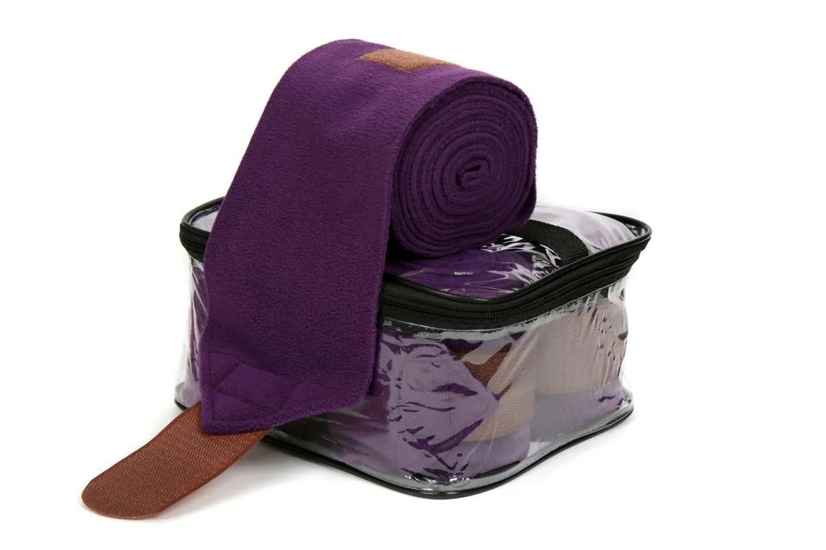 Бинты флисовые. Тёмно-фиолетовые