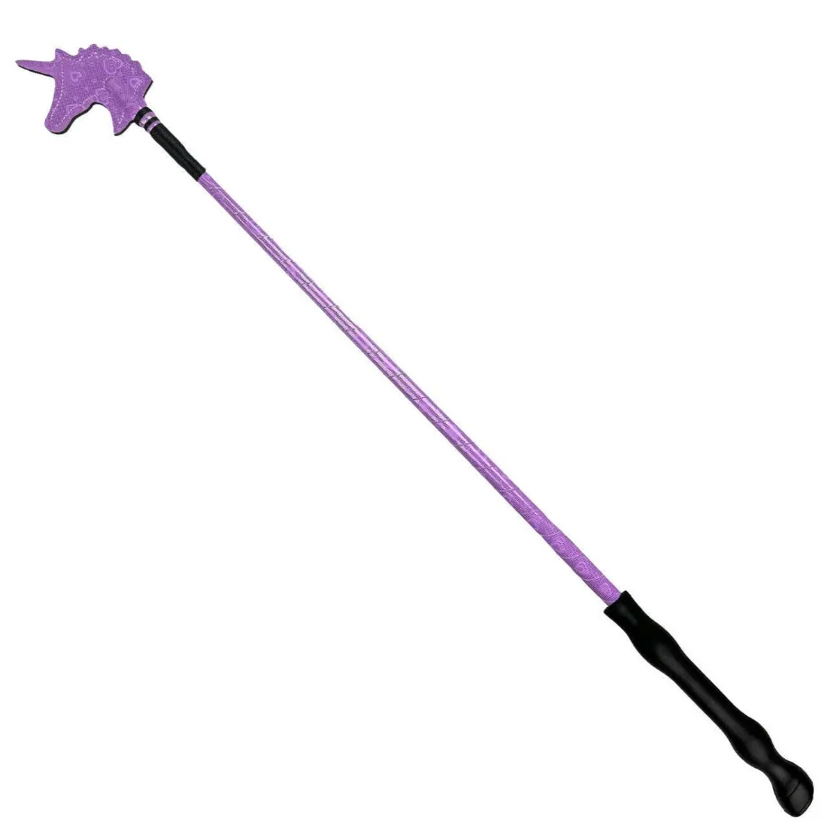 Хлыст York Heart Unicorn конкурный фиолетовый 65 cm