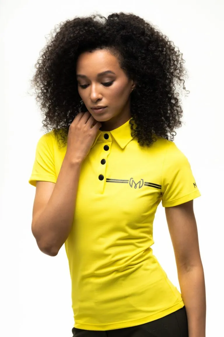 Поло Warm Autumn, Лимонный цвет, размер 40