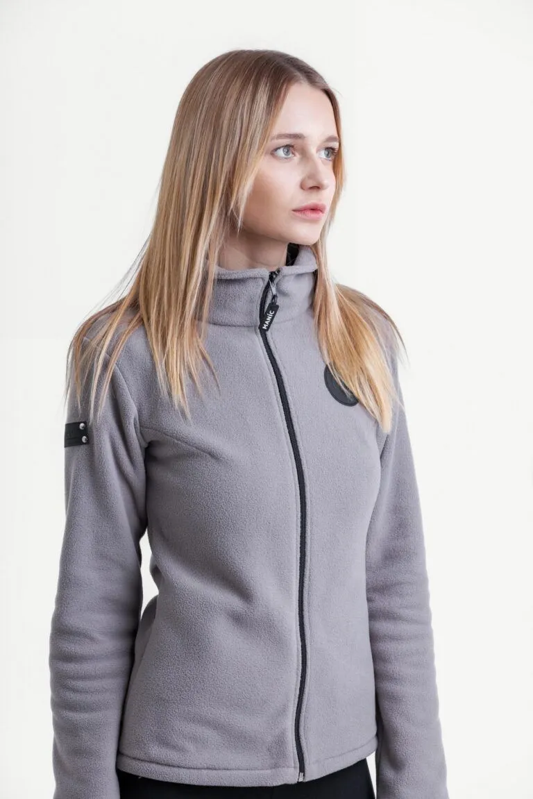 Кофта флисовая женская Manic Skin Logo, Серая, размер 44