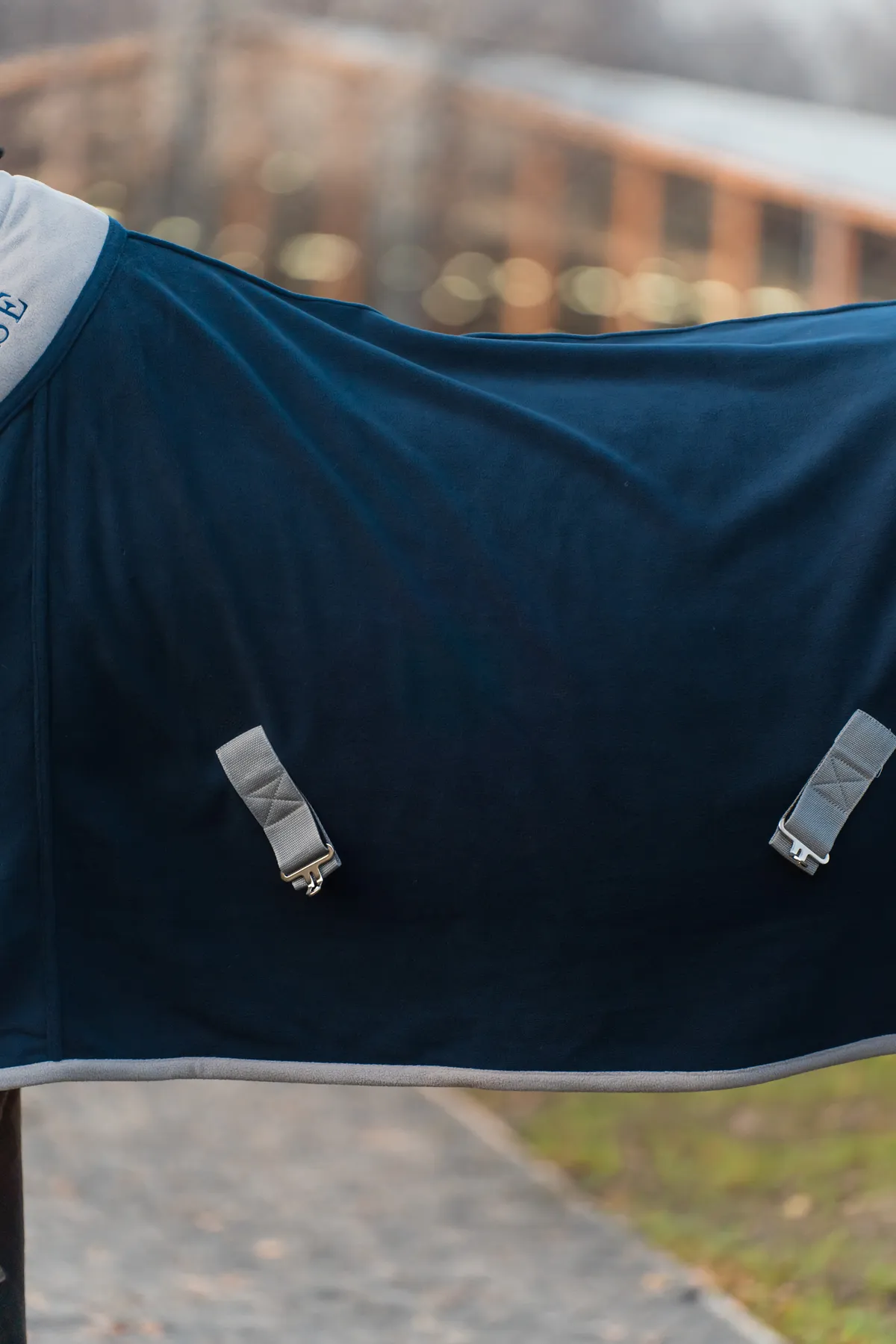 Попона флисовая FAVORITE HORSE Aristocratic (синяя,155)